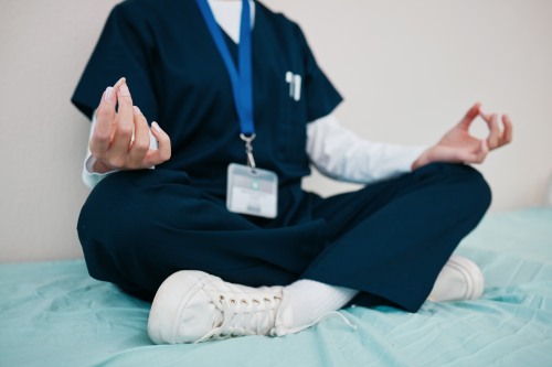 Doctor meditating